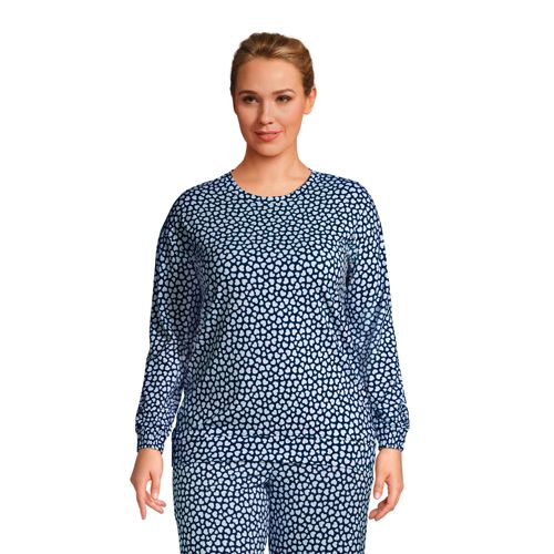 Pyjama-Sweatshirt aus Stretch-Jersey für Damen