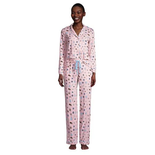 Pyjama Confort 2 Pièces en Jersey de Coton Modal Stretch, Femme  