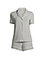 Pyjashort Confort 2 Pièces en Jersey de Coton Modal Stretch, Femme Stature Standard