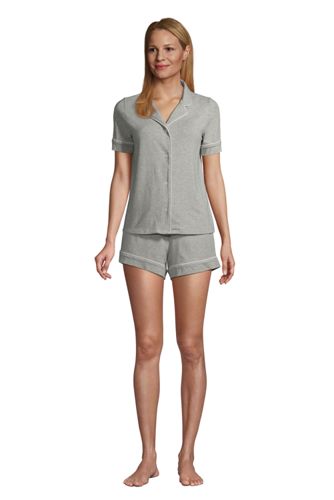 Kurzes Komfort Pyjama-Set aus Stretch-Jersey für Damen