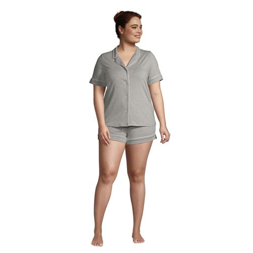 Women's Nightgown Button down Sleepshirt Modal Short Sleeve Nightshirt  Pajama Top Boyfriend Sleep Shirts Notch Collar Sleepwear - Walmart.com