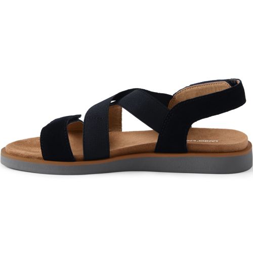 sandalen mit stretch riemchen