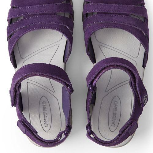 Allwetter-Sandalen aus Veloursleder für Damen image number 1