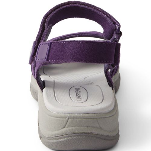 Allwetter-Sandalen aus Veloursleder für Damen image number 3