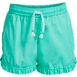 Girls Ruffle Hem Pull On Shorts, Front