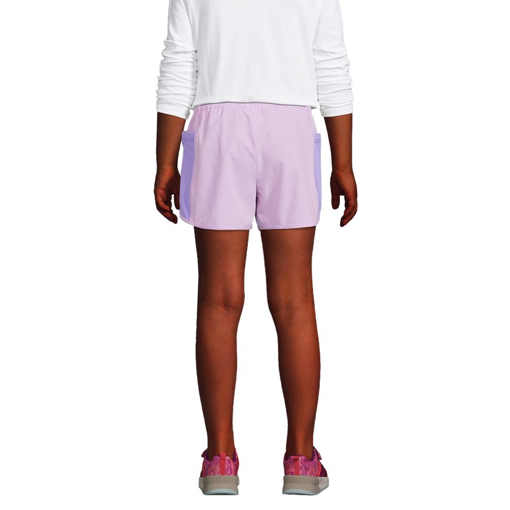 Lands' End Girls White Spandex Shorts Size Small 7 8 Elastic Waist