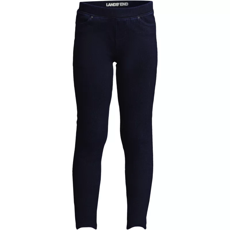 Girls Iron Knee Denim Jeggings, Front