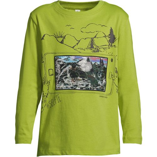 Langarm-Shirt mit Grafik-Print für Jungen