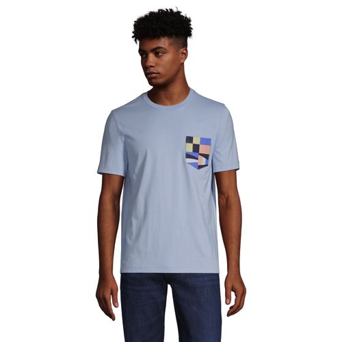 Super-T Kurzarm-Shirt mit Grafik-Print und Brusttasche für Herren