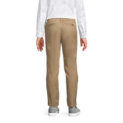 Essentials Girl's Flat Front Uniform Chino Pant 