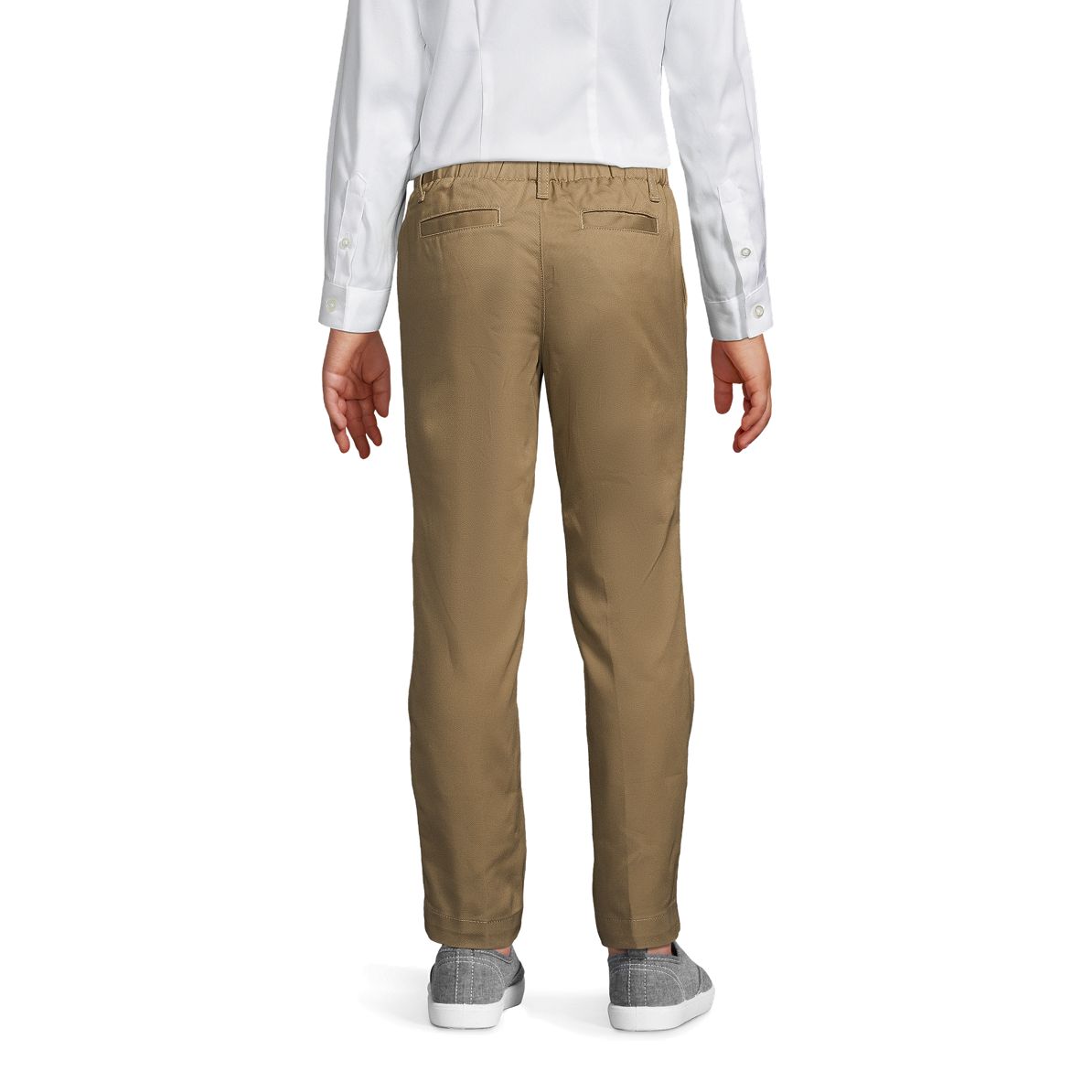 School Uniform Girls Elastic Waist Pull-On Chino Pants