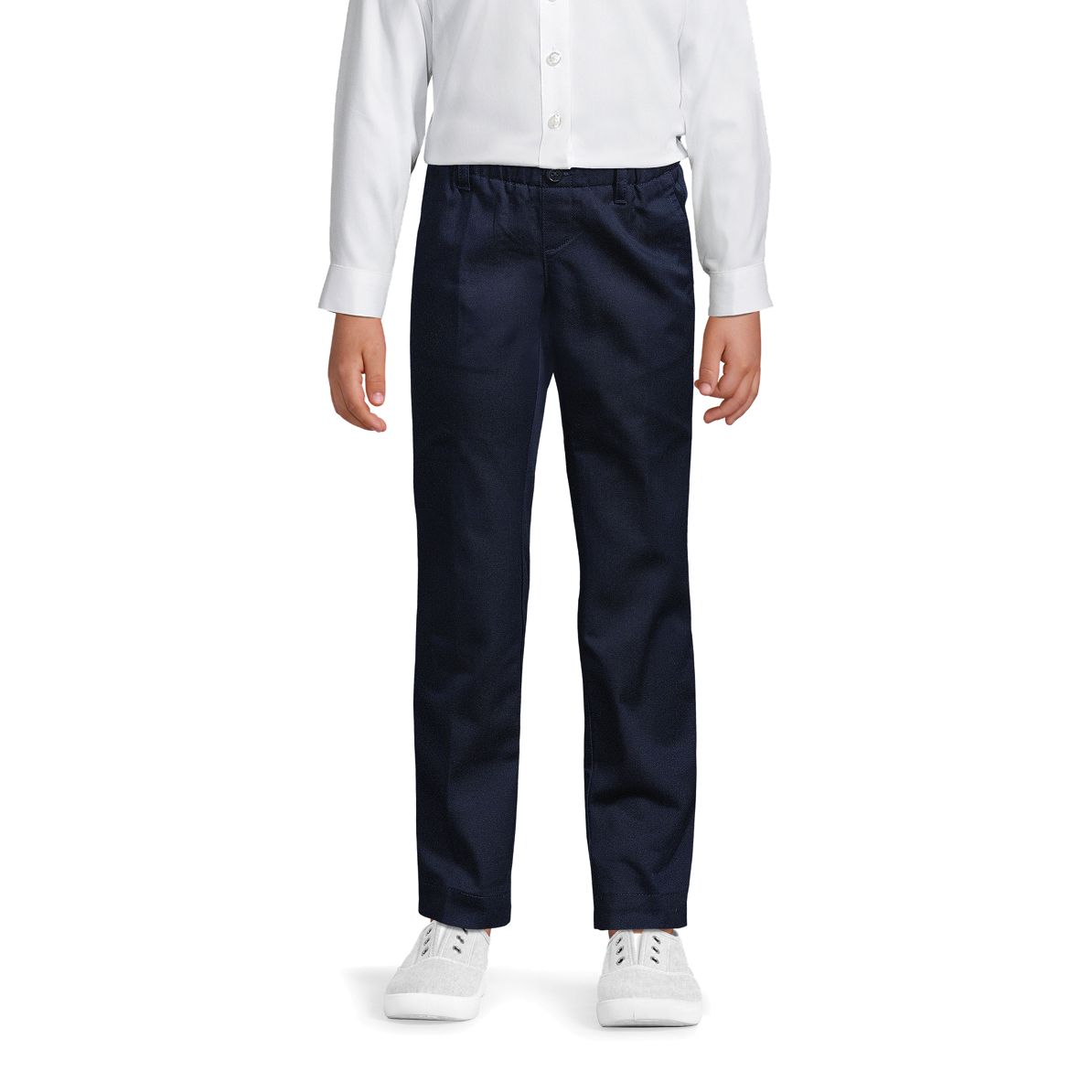 School Uniform Girls Elastic Waist Pull-On Chino Pants
