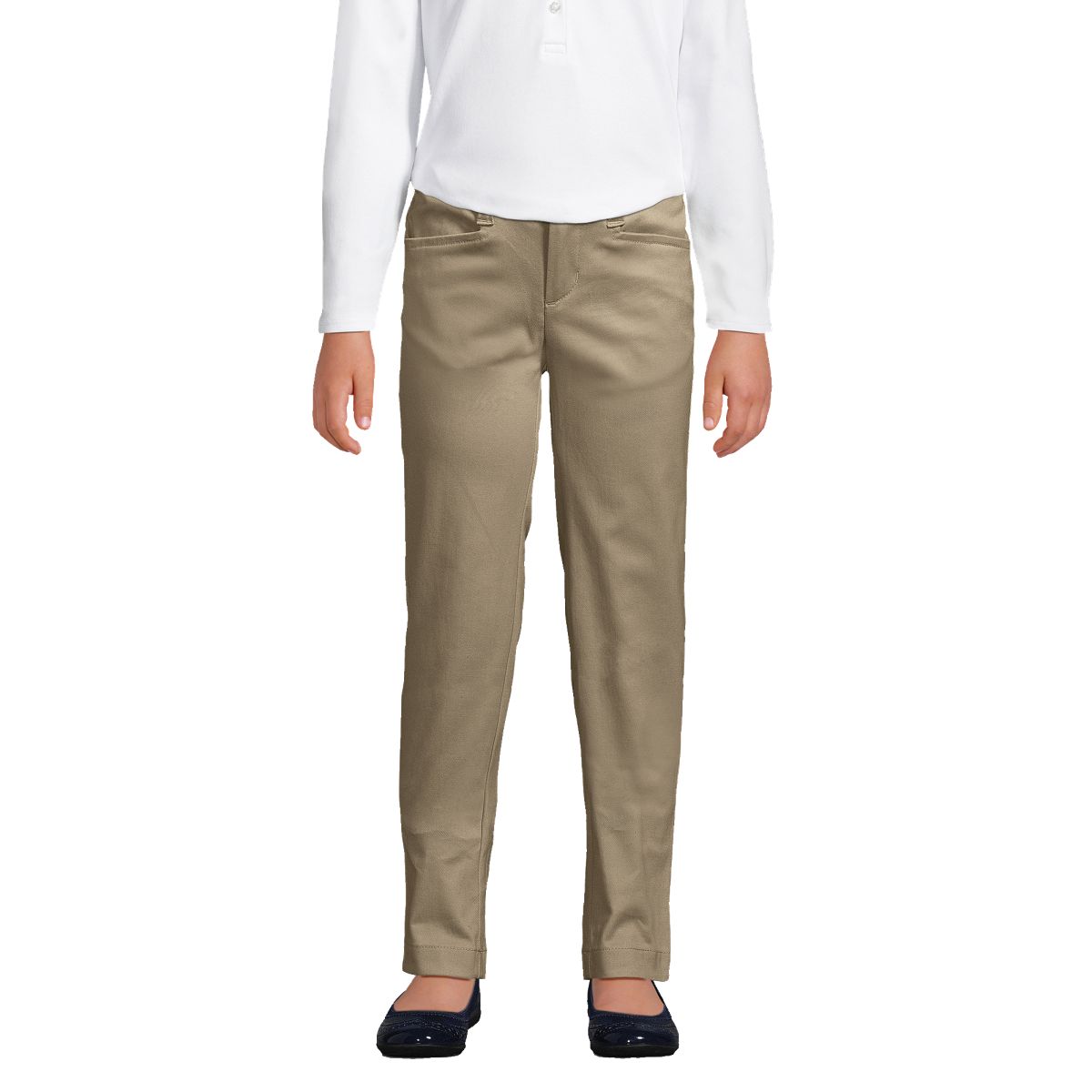 School Uniform Girls Slim Fit Stretch Chino Pants