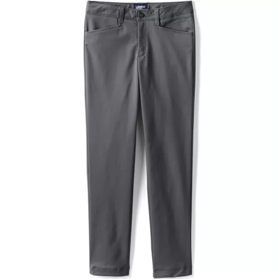 School Uniform Girls Slim Fit Stretch Chino Pants - primary