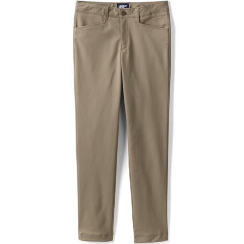 Girls Elastic Waist Pull-On Chino Pants