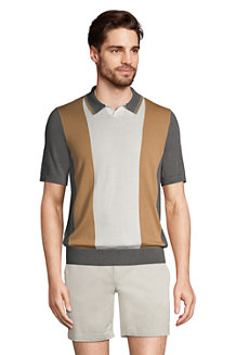 Men's Supima Cotton Sweater Polo Shirt