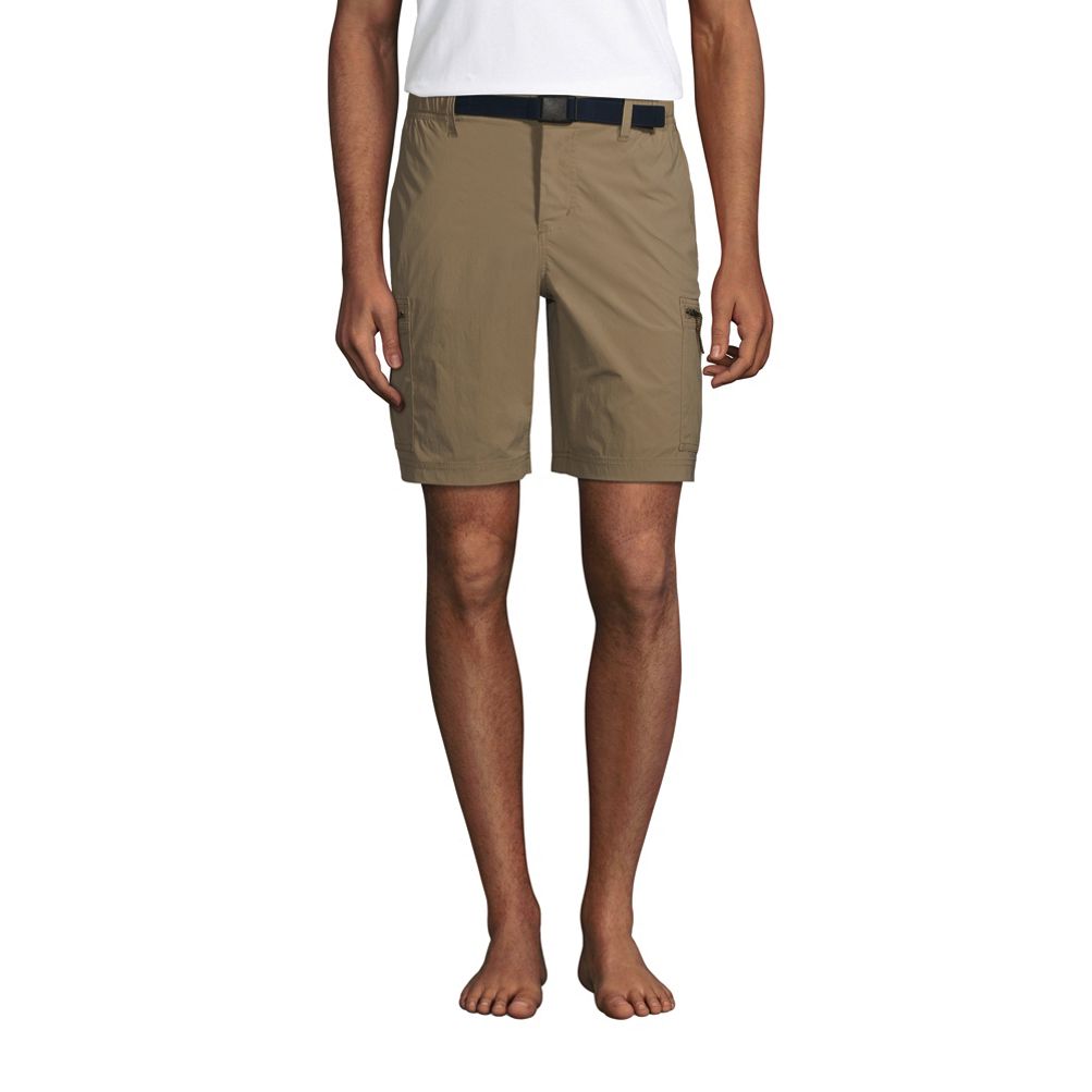 Men s 9 Outrigger Stretch Cargo Swim Trunks with No Liner Lands End