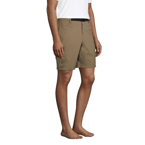 Lands' End Men's 9 Outrigger Stretch Cargo Swim Trunks with No Liner