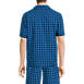 Men's Short Sleeve Poplin Pajama Shirt, Back