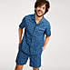 Men's Short Sleeve Poplin Pajama Shirt, alternative image
