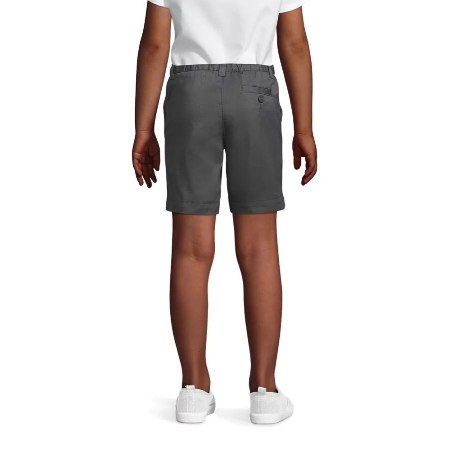 School Uniform Girls' Plain Front Blend Chino Shorts view 2