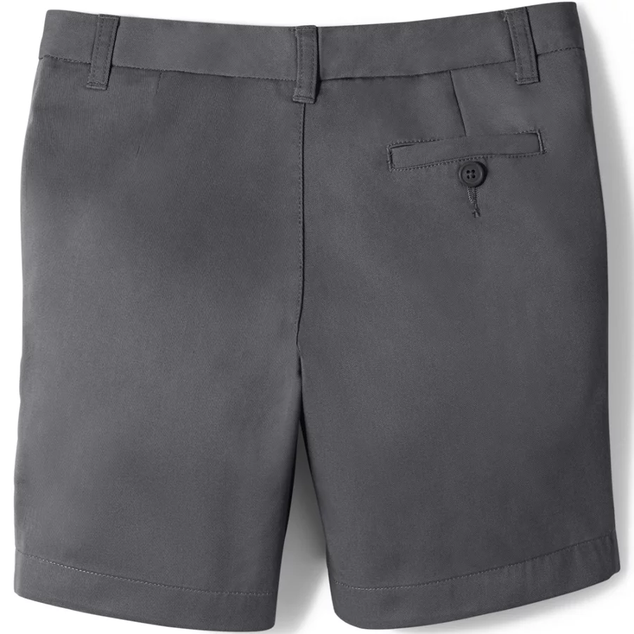 School Uniform Girls' Plain Front Blend Chino Shorts