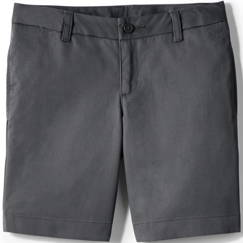 Girls Plain Front Blend Chino Shorts