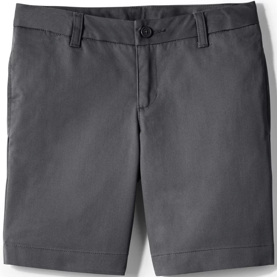 School Uniform Girls' Plain Front Blend Chino Shorts view 3
