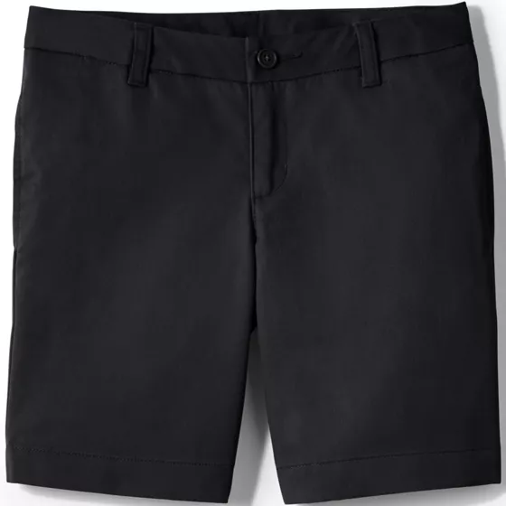 Girls Plain Front Blend Chino Shorts - primary