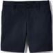 Girls Plain Front Blend Chino Shorts, Front