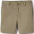 Girls Plain Front Blend Chino Shorts, Front