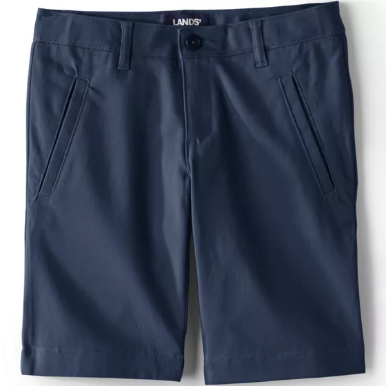 School Uniform Girls Stretch Chino Bermuda Shorts - primary