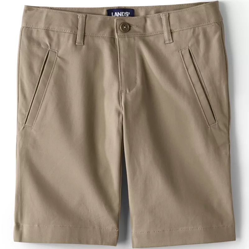 Girls Stretch Chino Bermuda Shorts, Front