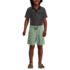Kids Husky Pull On Chambray Elastic Waist Shorts, alternative image