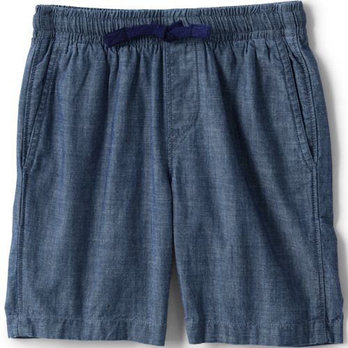 Schlupf-Shorts aus Baumwoll-Chambray für Kinder