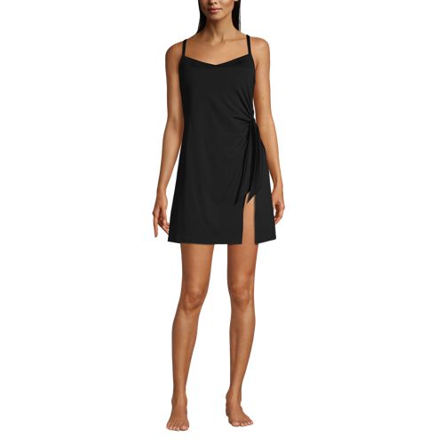 Women's Chlorine Resistant Sweetheart Swim Dress Swimsuit Lands' End