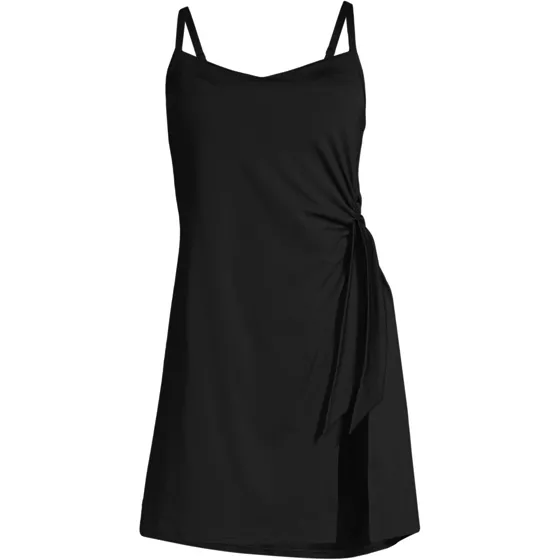 Women's Chlorine Resistant Sweetheart Swim Dress One Piece Swimsuit - primary