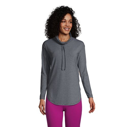 Lands' End Women's Plus Long Sleeve Serious Sweats Sweatshirt