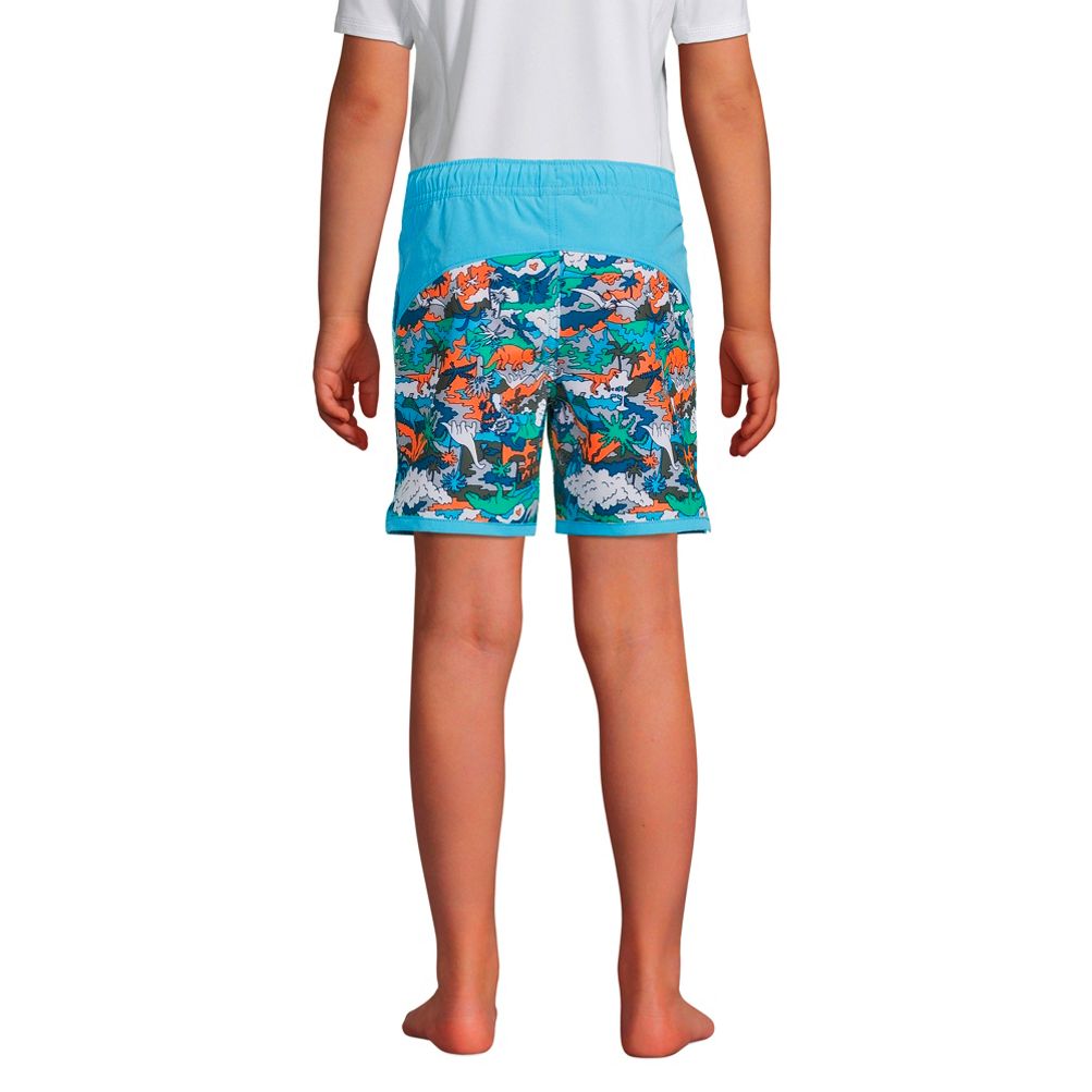 Lands' End Men's 9 Outrigger Stretch Cargo Swim Trunks with No Liner