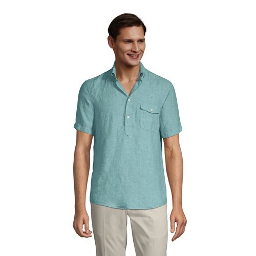 Men's Popover Linen Shirt