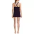 Women's High Neck Swim Dress Swimsuit, Back