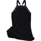Women's Chlorine Resistant High Neck Swim Dress One Piece Swimsuit