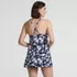 Women's High Neck Swim Dress Swimsuit, Back