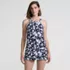 Women's High Neck Swim Dress Swimsuit, Front