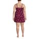 Women's Plus Size Chlorine Resistant Sweetheart Swim Dress One Piece Swimsuit Adjustable Straps, Back