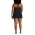 Women's Plus Size High Neck Swim Dress Swimsuit, Back