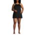 Women's Plus Size DD-Cup High Neck Swim Dress Swimsuit, Front