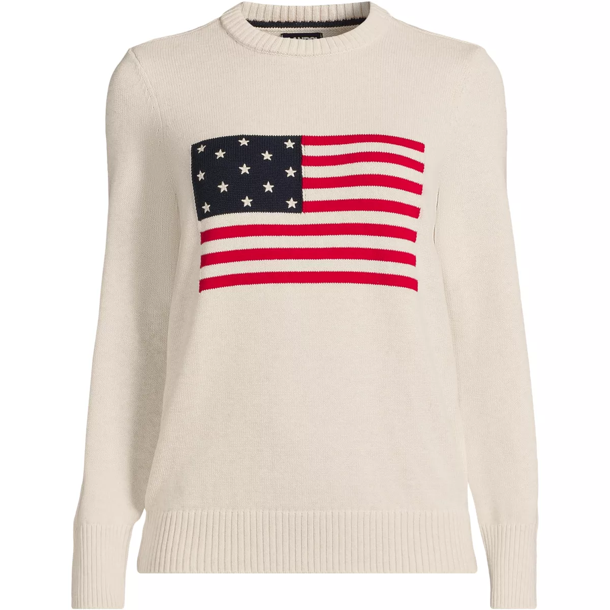 Women's Plus Size Drifter Crew Neck Pattern Sweater