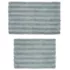 Cannon Cotton Striped Reversible Soft-Touch Bath Rug 2 piece set, Front
