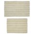 Cannon Cotton Striped Reversible Soft-Touch Bath Rug 2 piece set, Front